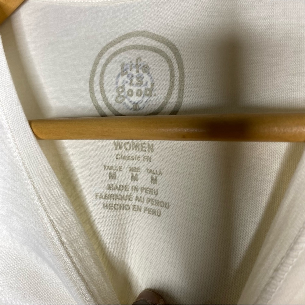 Life Is Good size M : 100% cotton lightweight casual ‘life is good’ graphic top - Picture 5 of 6